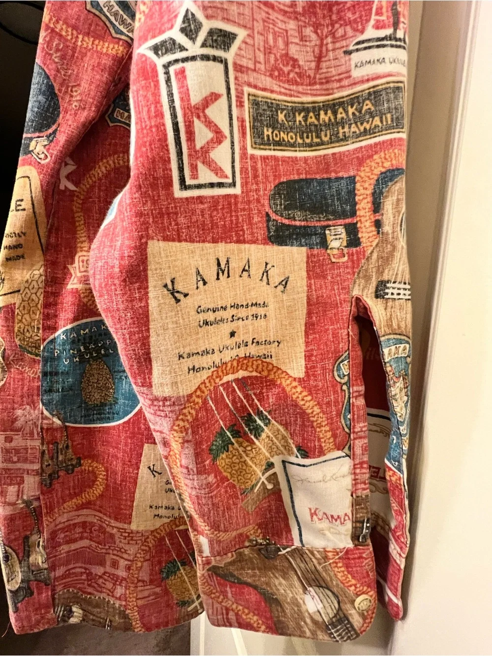 Reyn Spooner x Kamaka Ukulele Long Sleeve Button Down Shirt